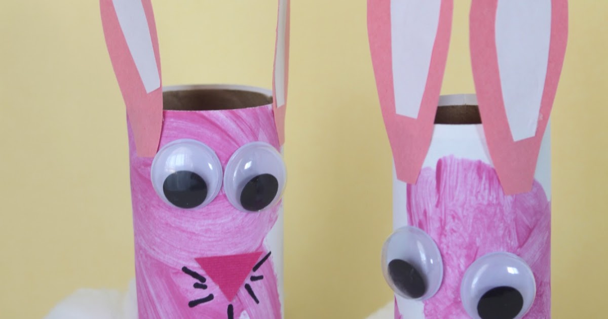 sweet and lovely crafts toilet paper roll bunnies