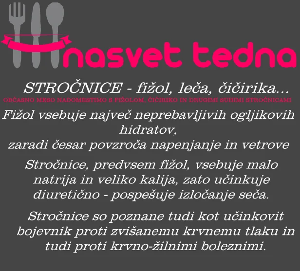 stročnice, fižol, čičirika, leča, kuharski nasvet, zdrava prehrana