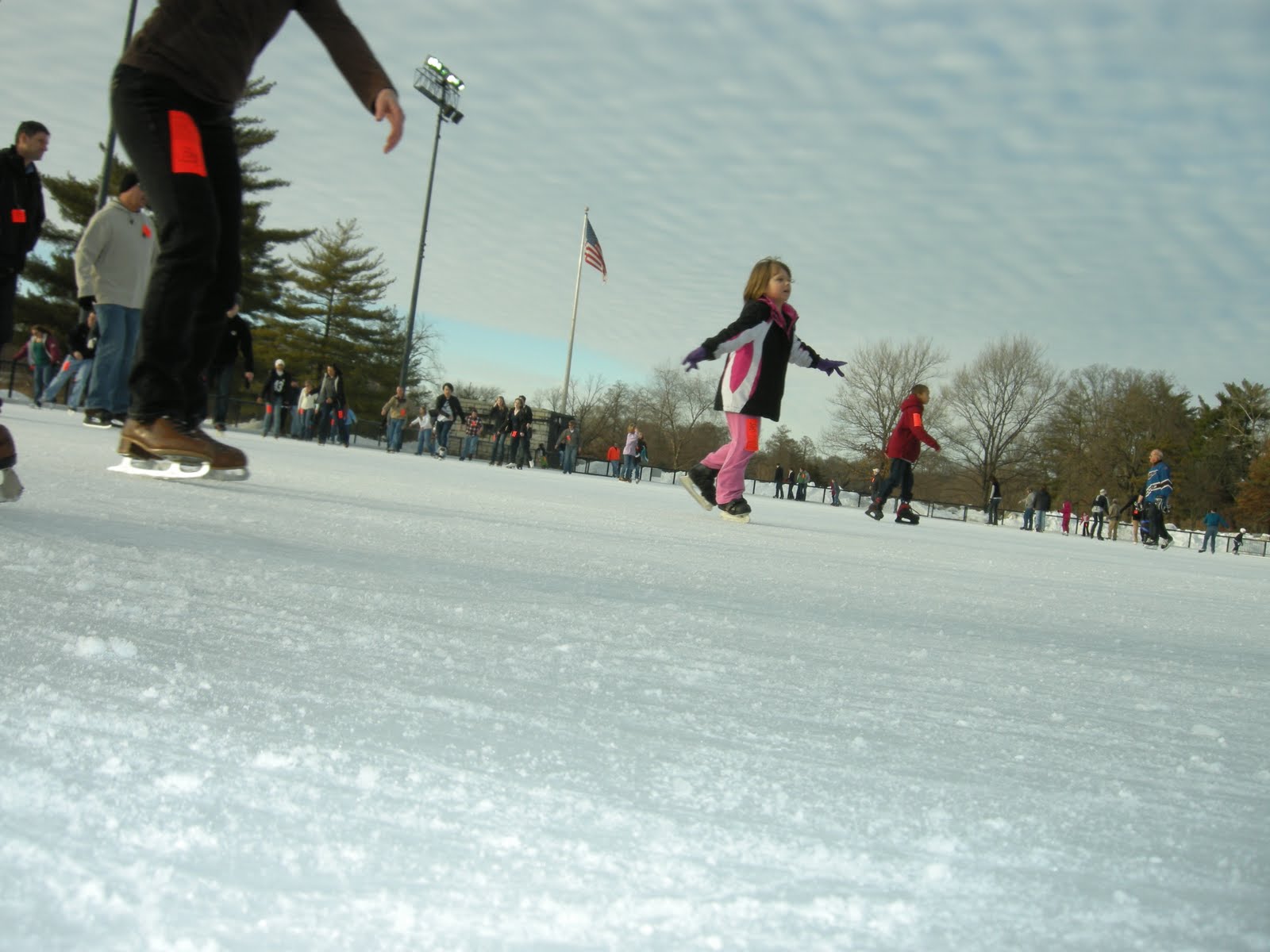 Life with the Moore Family Ice Skating in Forest Park