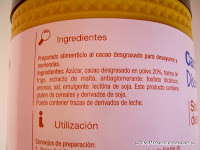 Ingredientes del cacao soluble CARREFOUR DISCOUNT