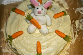 carrot cake fondant bunny rabbit 