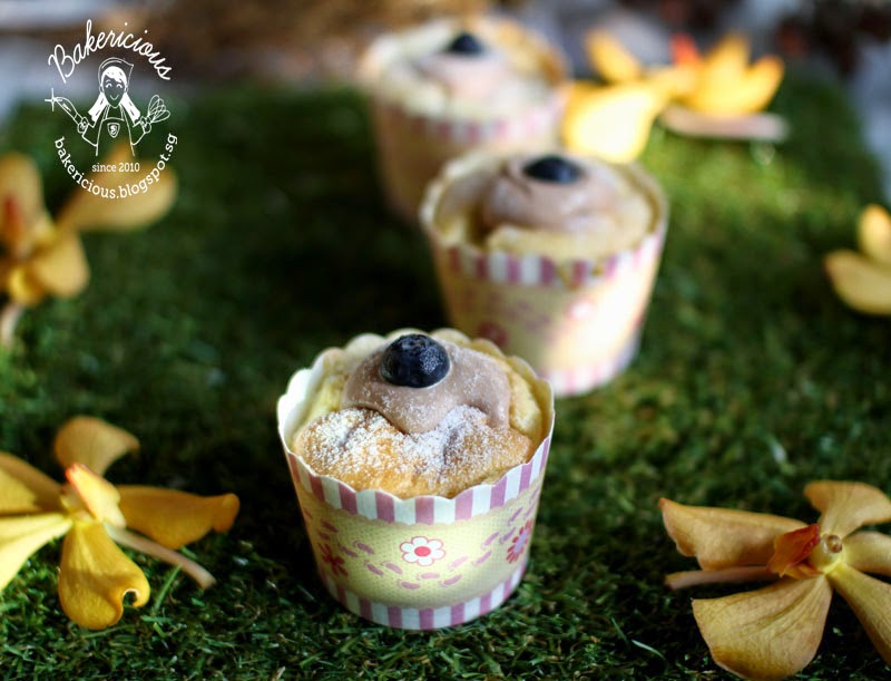 Bakericious Pure Vanilla Rice Flour Chiffon Cake with Chocolate Cream