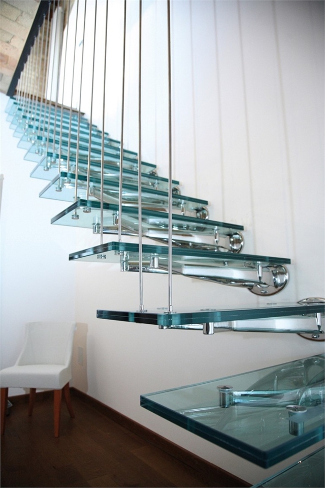 Creative Stairs For Top Inspiration Thin glass stairs