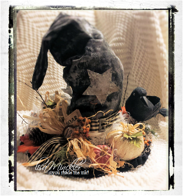 You Made Me Ink! DIY Recycled Jeans Halloween Centerpiece....