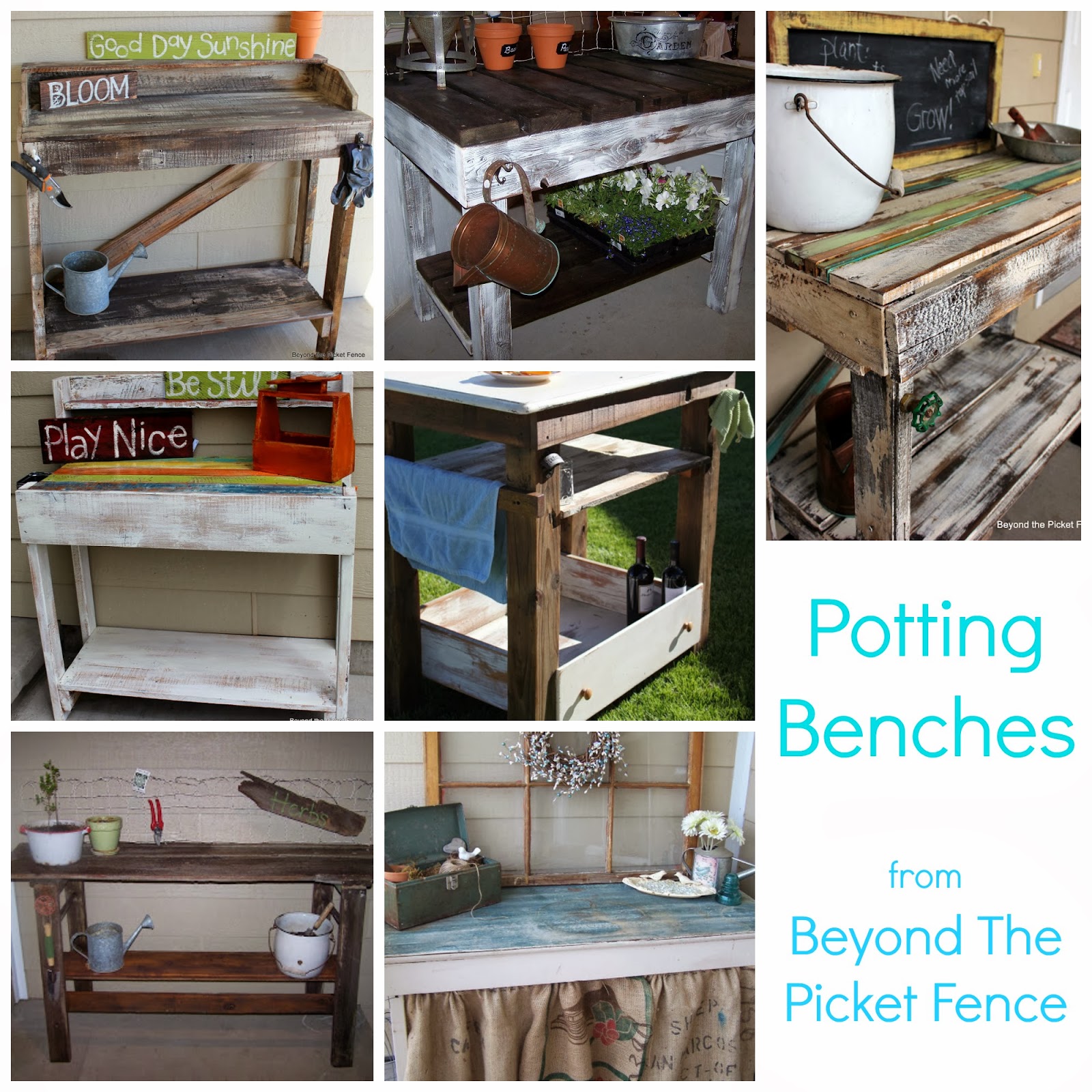 Beyond The Picket Fence Potting Bench Fever