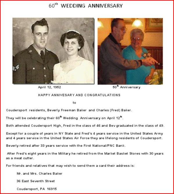 Happy 60th Wedding Anniversary Posted by Solomon's words for the wise at