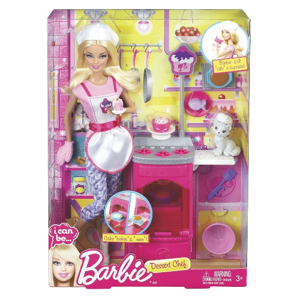 Ken Doll Barbie I Can Be Dessert Chef Playset 2013