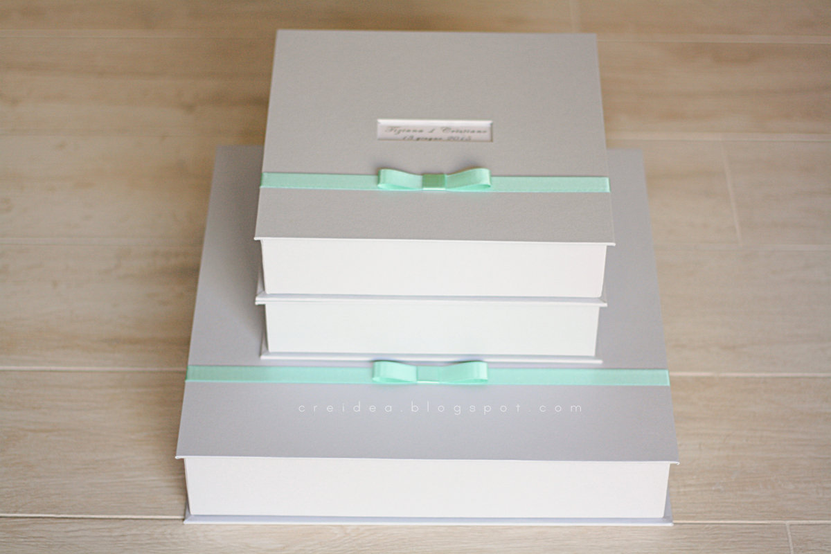 Creidea: album box Scatole di carta fatte a mano