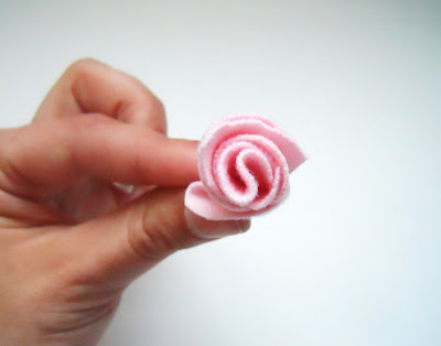 Delightful little fabric flower