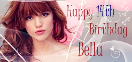 Shake It Up Fan: Happy 14th Birthday Bella!!