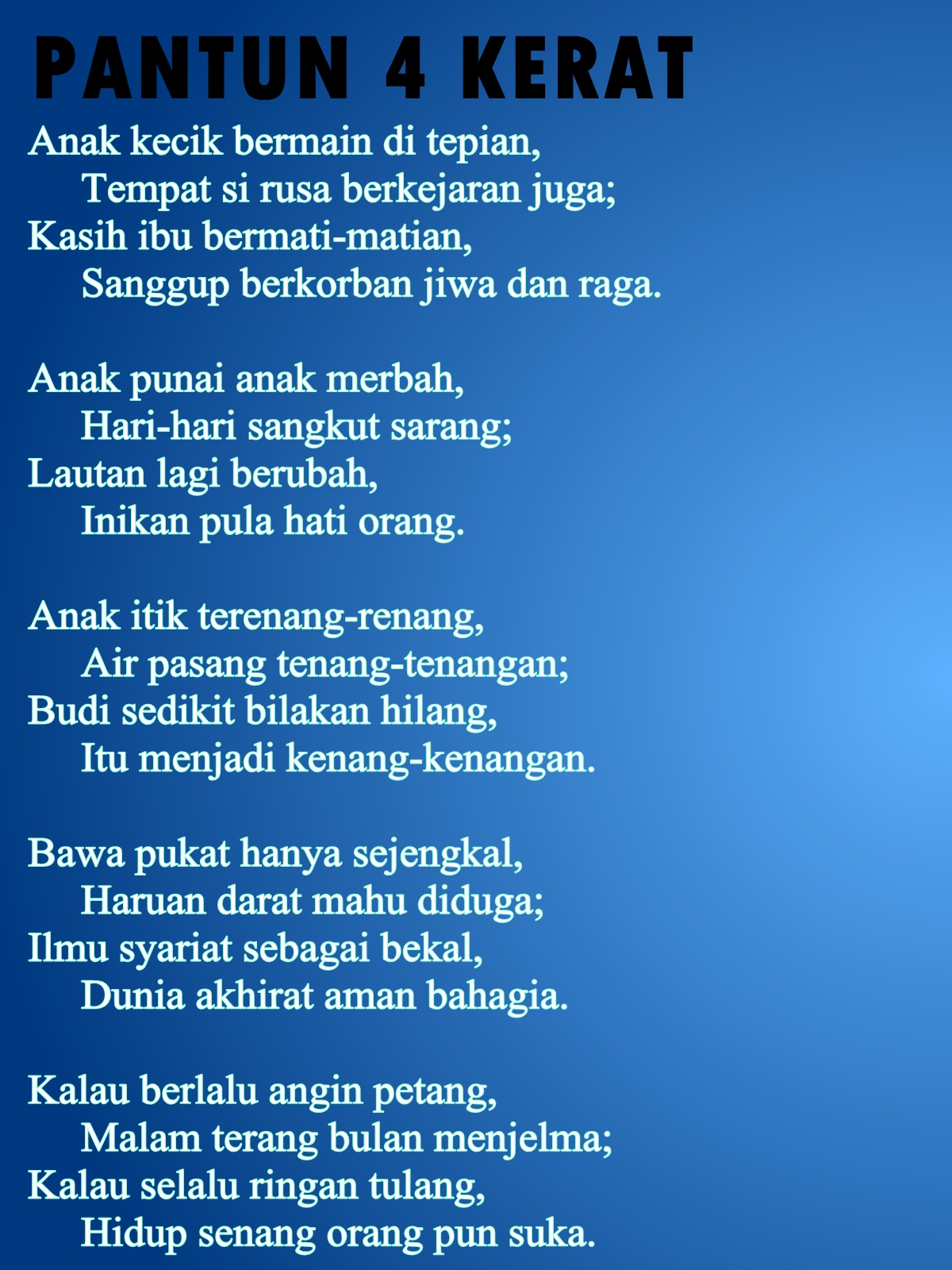 Lambaian Bahasa Melayu Laman Puisi