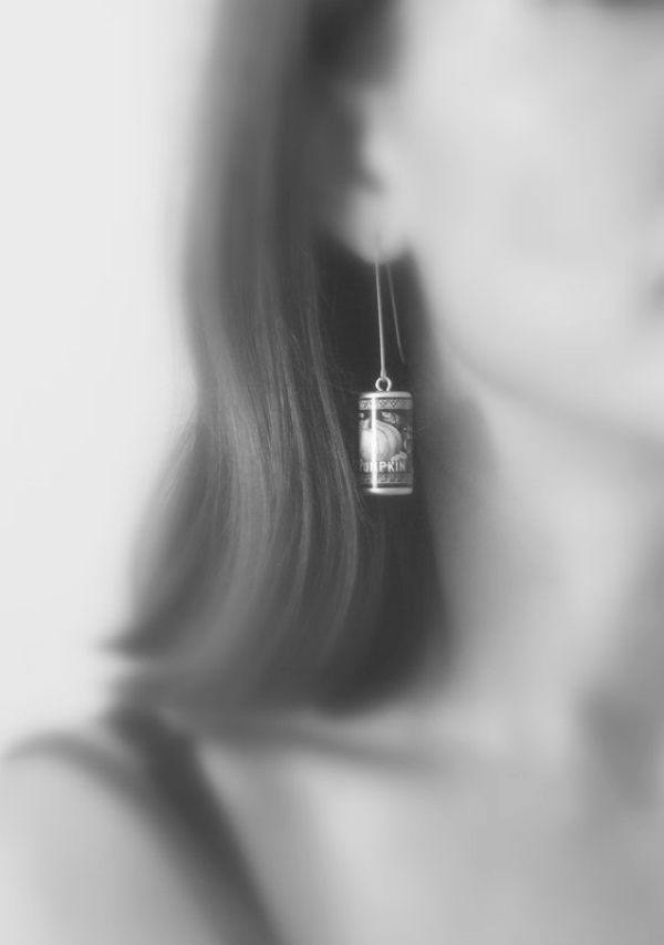 Canned Pumpkin Earrings Spicytec