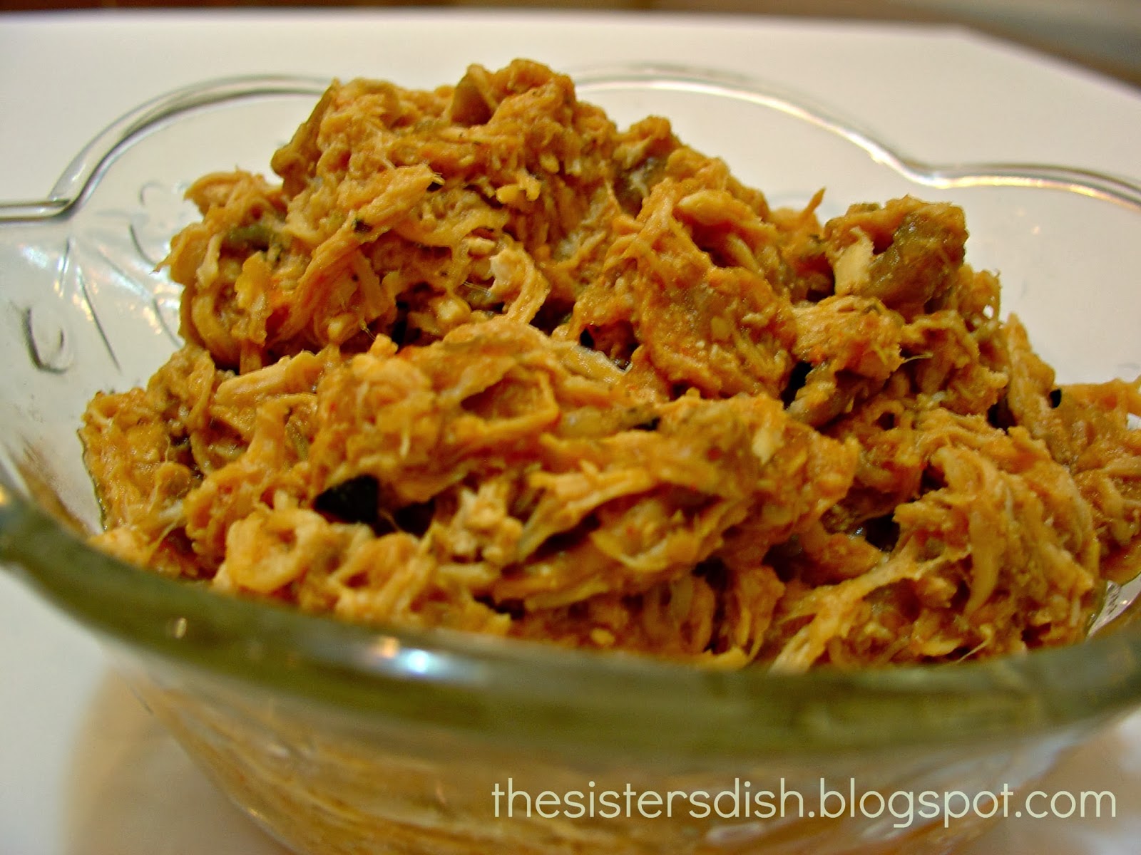 The Sisters Dish Green Chili Salsa Crock Pot Chicken