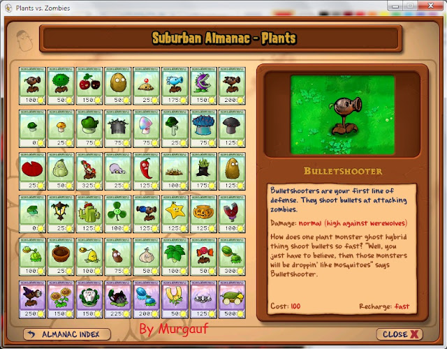 Plants vs Zombies Zombie Almanac Plants vs Zombies Zombie Almanac