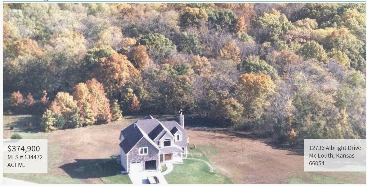 New Listing Beautiful Rural Home for Sale in McLouth KS 374,900