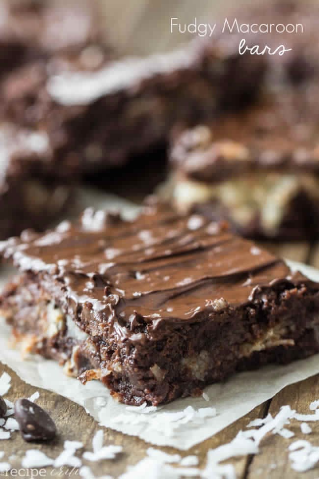 Fudgy Macaroon Bars Fudgy Macaroon Bars