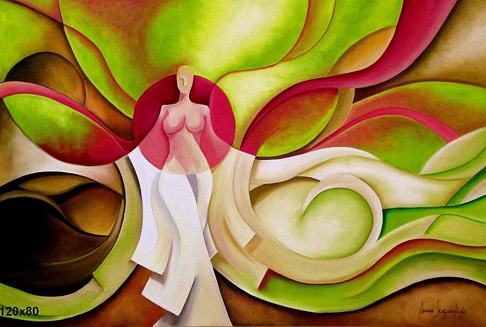 Oleo sobre tela abstratos