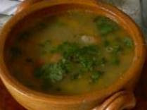 Sopa de arvejas y sémola recetas