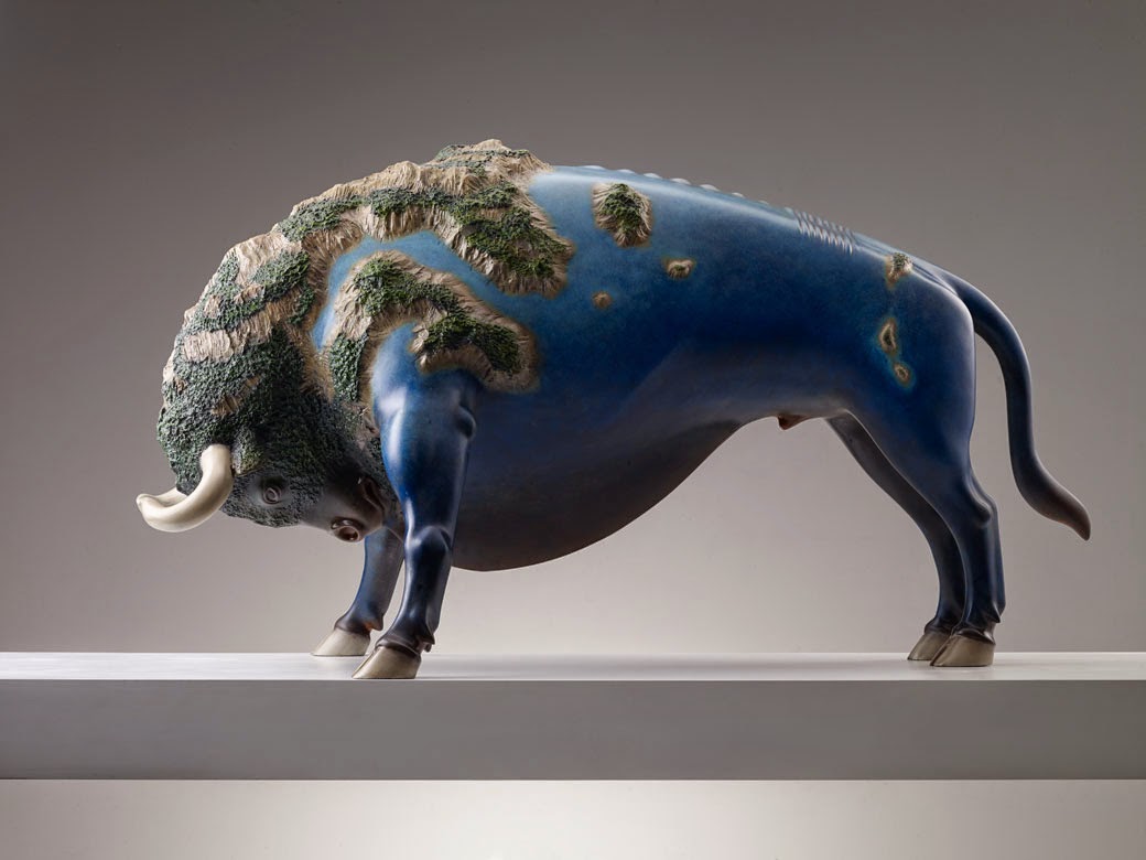 Surreal art Animal Sculptures Dream Series by Wang Ruilin bizon Surreal art Animal Sculptures Dream Series by Wang Ruilin bizon