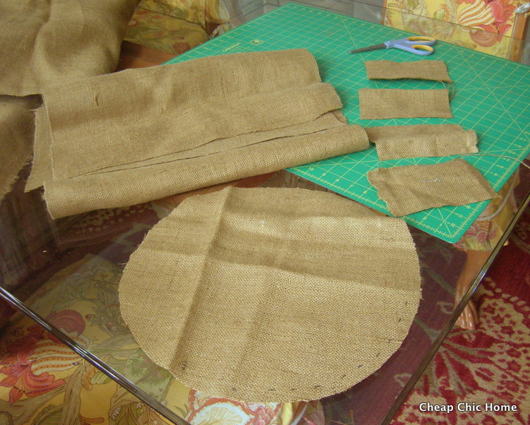 Cheap Chic Home Burlap Basket Tutorial