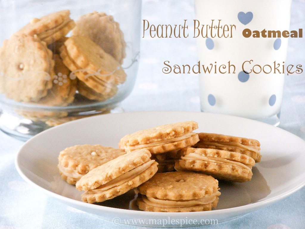 maple•spice Peanut Butter Oatmeal Sandwich Cookies