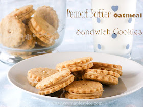 Vegan Peanut Butter Oatmeal Sandwich Cookies
