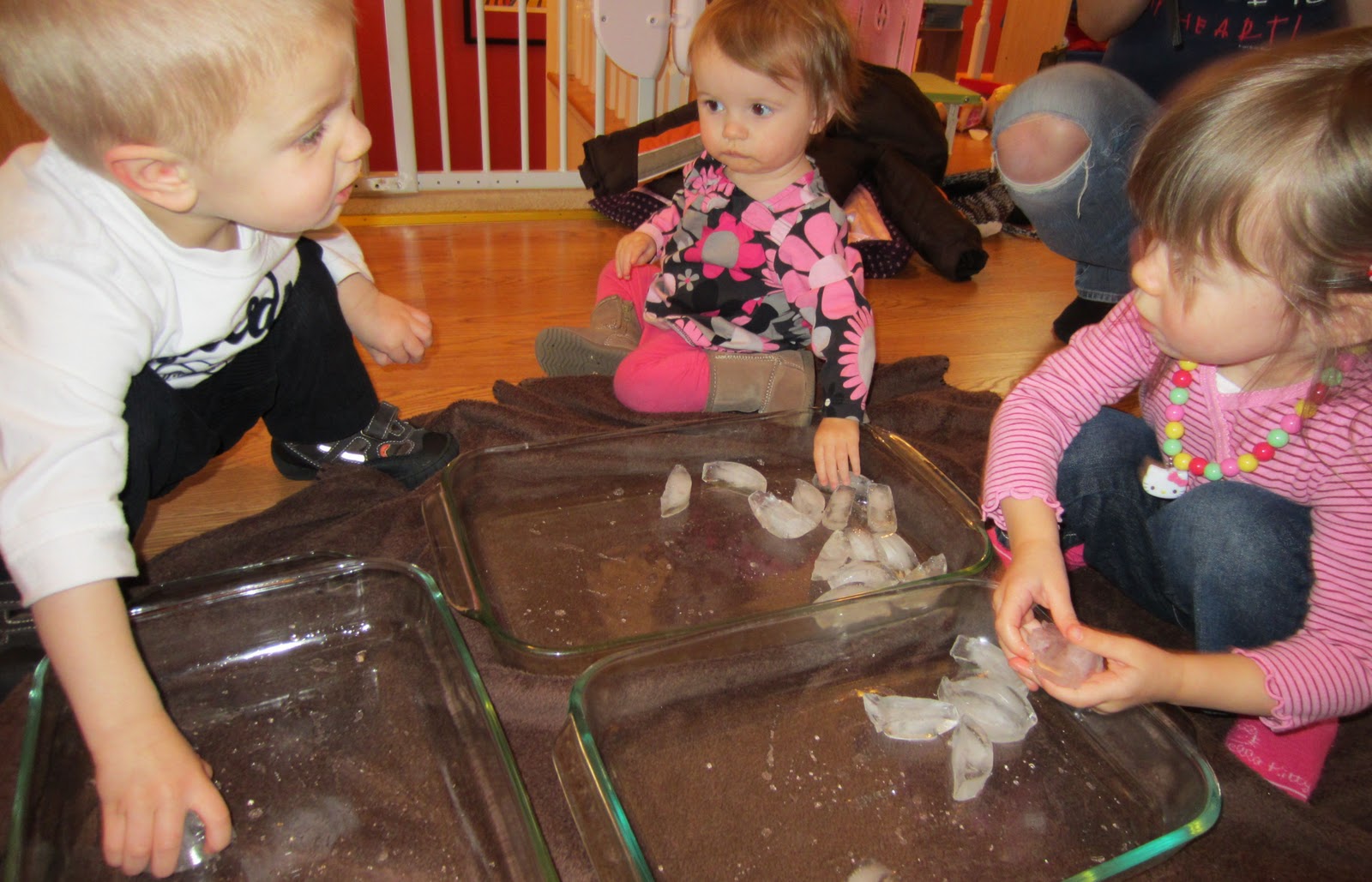 Shaving Cream/Ice Sensory Fun Still Playing School