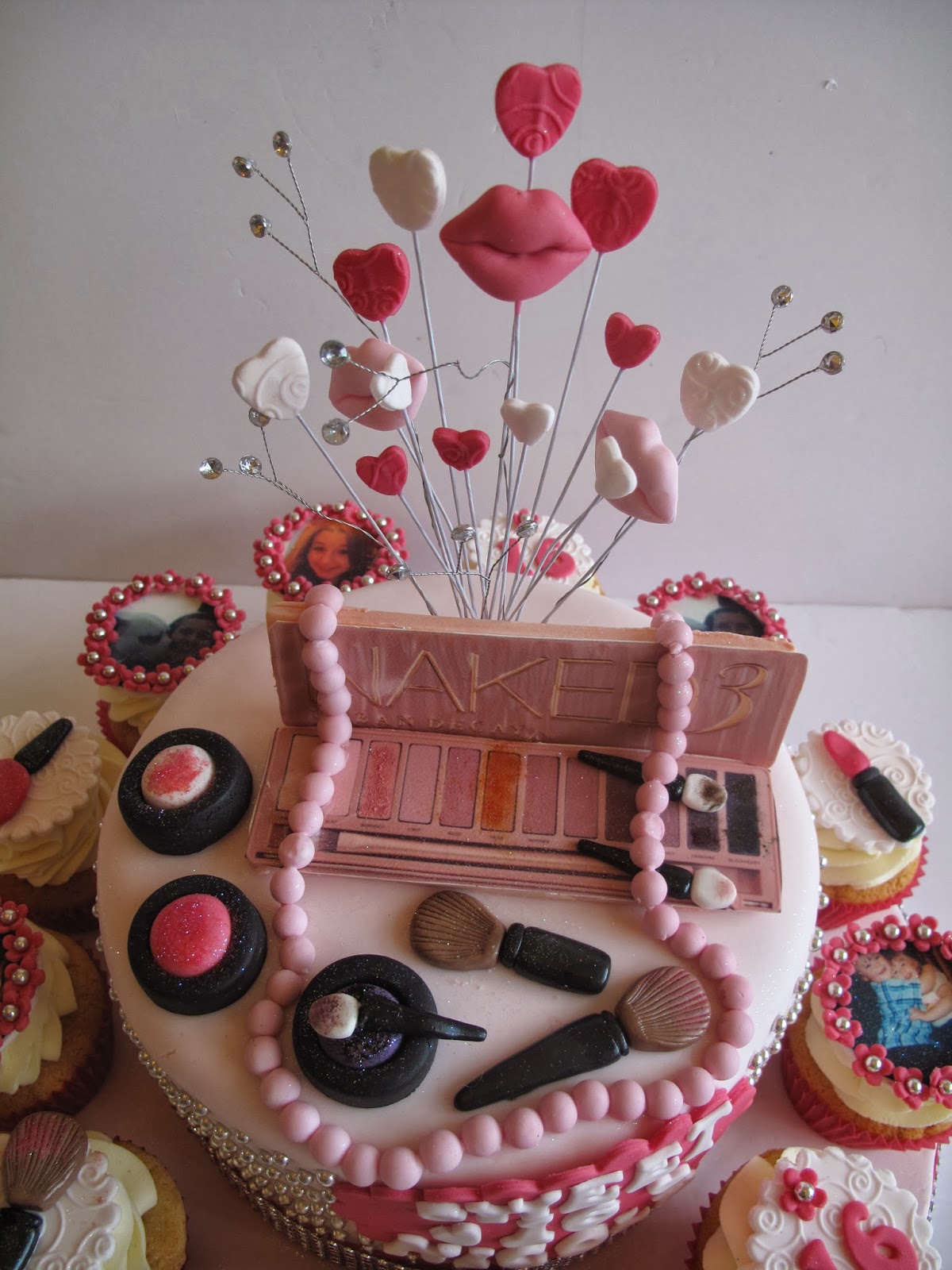 Candy Cupcake: Sweet 16 Birthday Cake