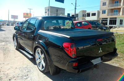 L200 Triton Rebaixada + Rodas 22"