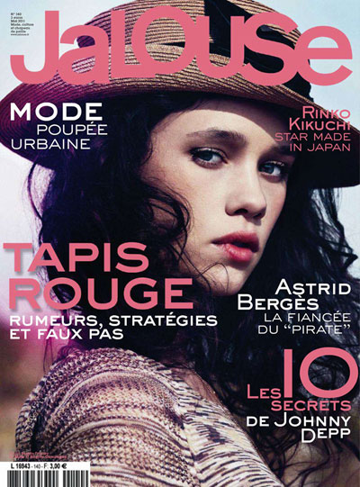 Astrid Berg sFrisbey en couverture de Jalouse Magazine Mai 2011