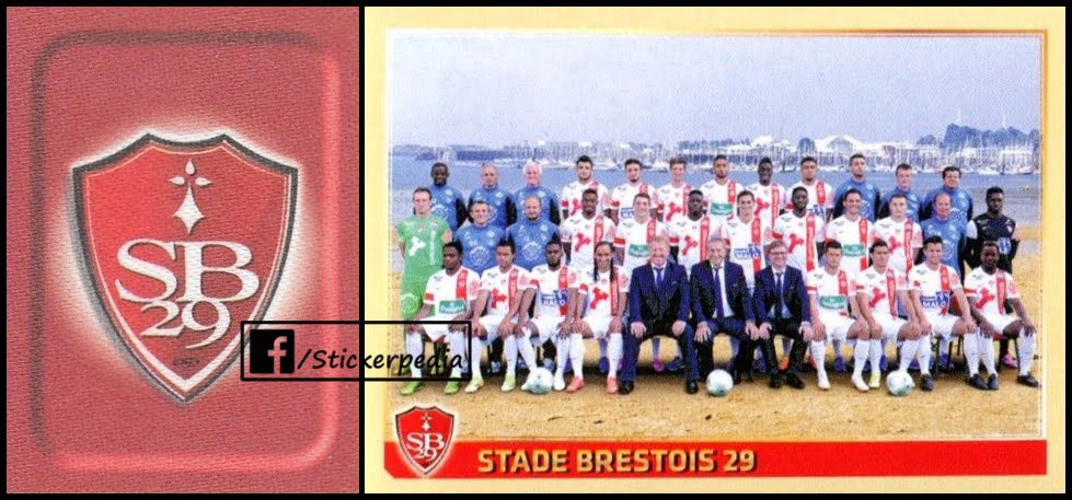 BREST STADE BRESTOIS  1 badge ecusson original choix PANINI FOOTBALL 1977-1992