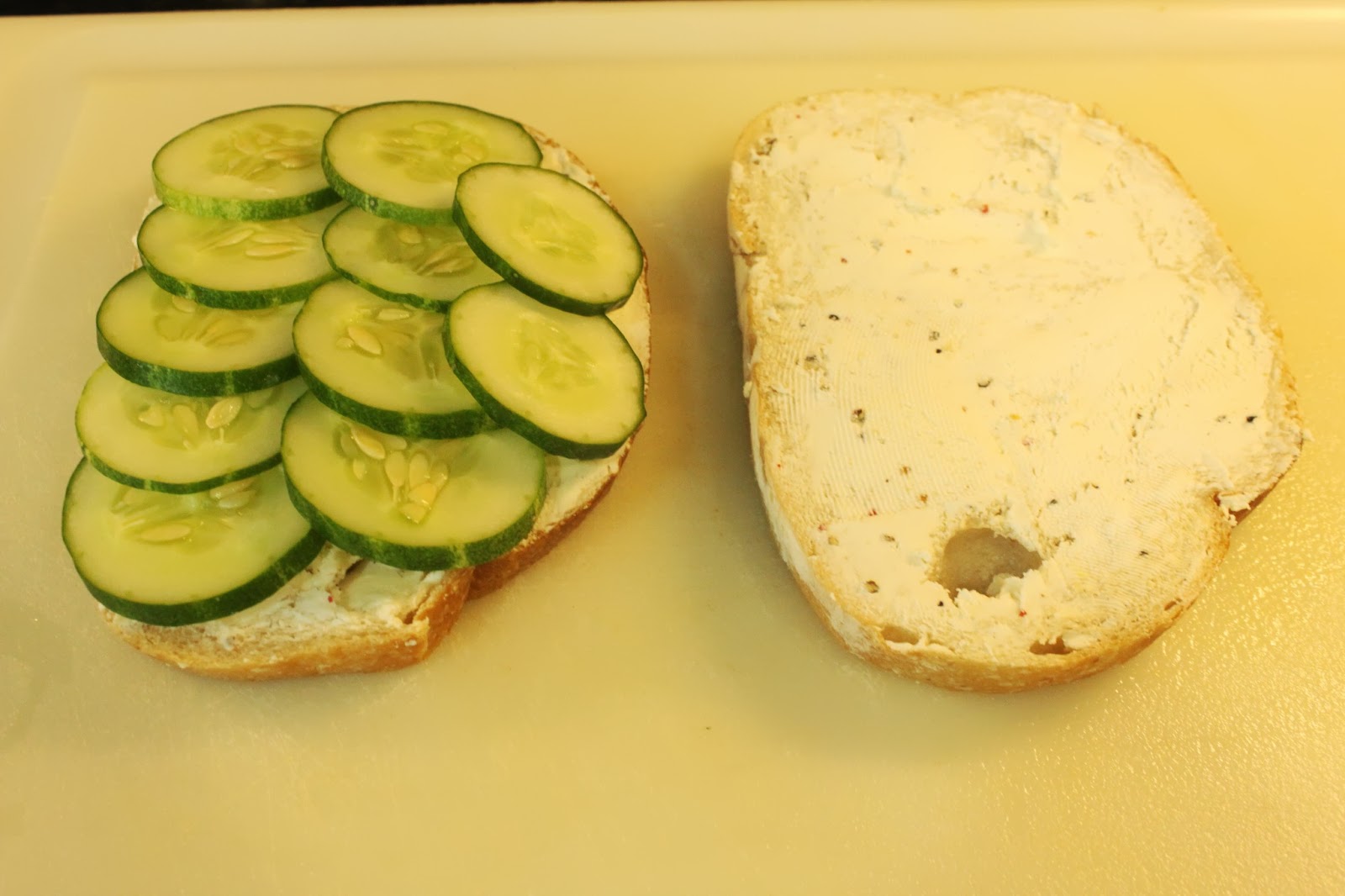 Keeping up with the Kiddos Grilled Goat Cheese & Cucumber Sandwich