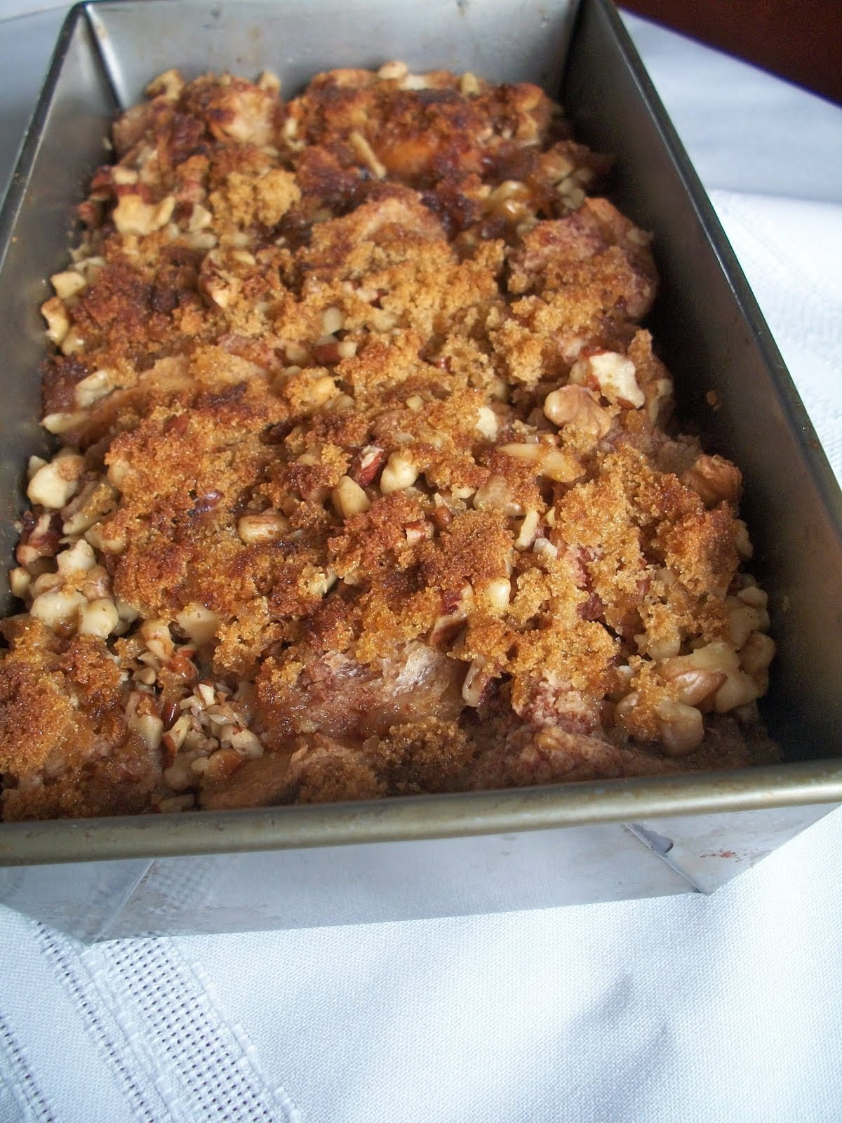 Brooke Bakes Cinnamon Nut Bread Pudding