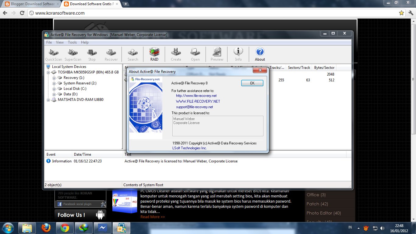 Active Partition Recovery LSoft Technologies