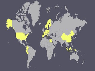 Países visitados