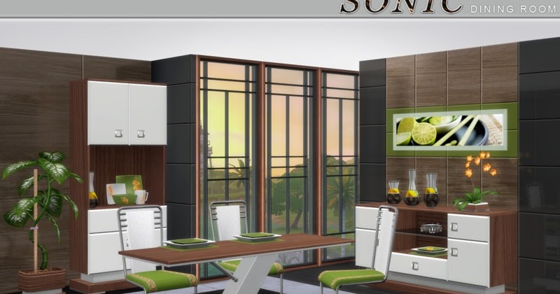Sims 4 CC's - The Best: Dining Room by NynaeveDesign