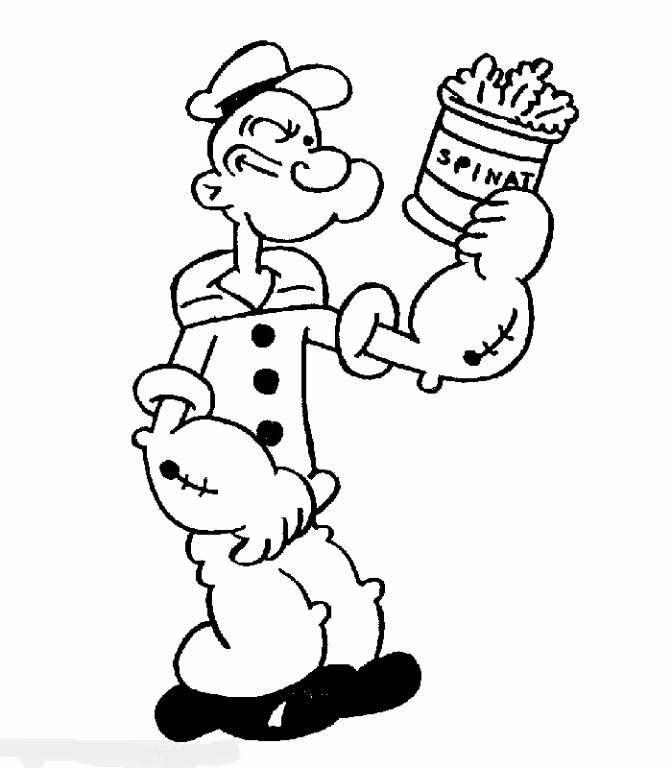 POPEYE COLORING PAGES PRINT | Learn To Coloring