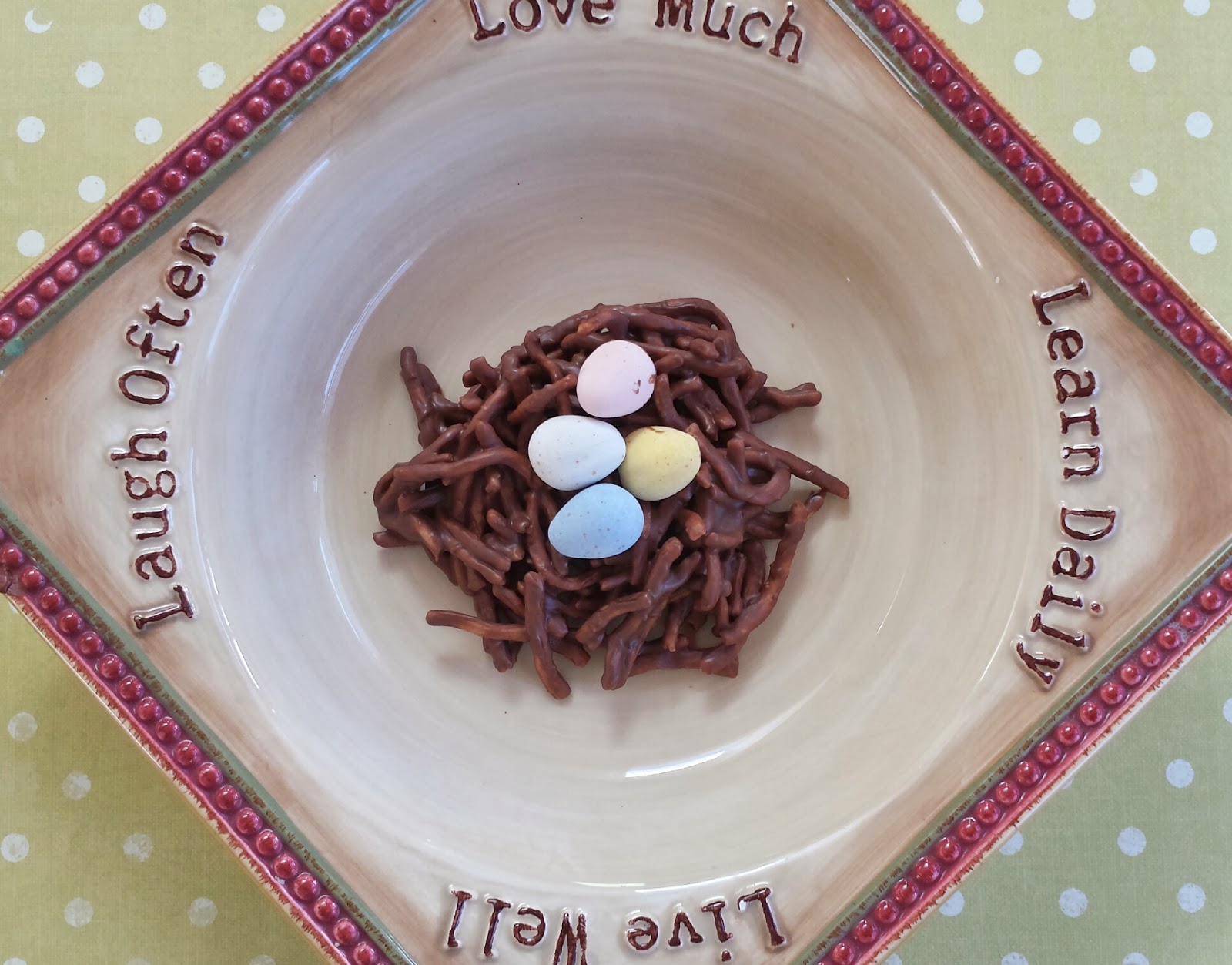 Easter Chocolate Birds Nests - Bake Play Smile