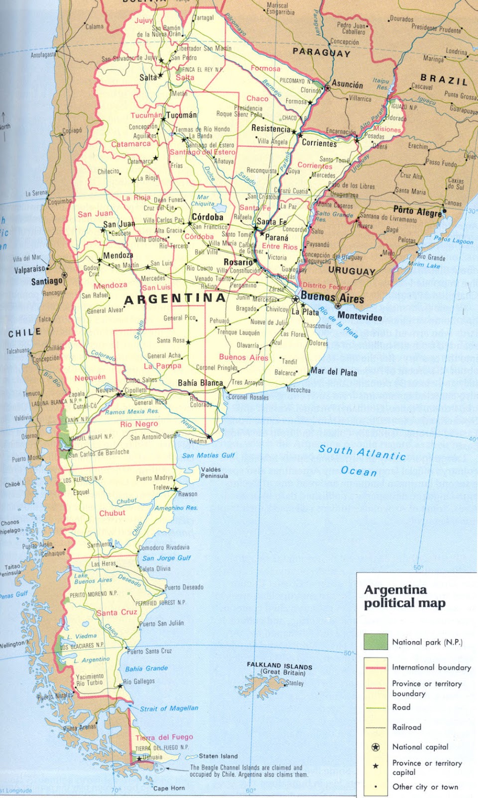 Mapas Geográficos da Argentina - Geografia Total™