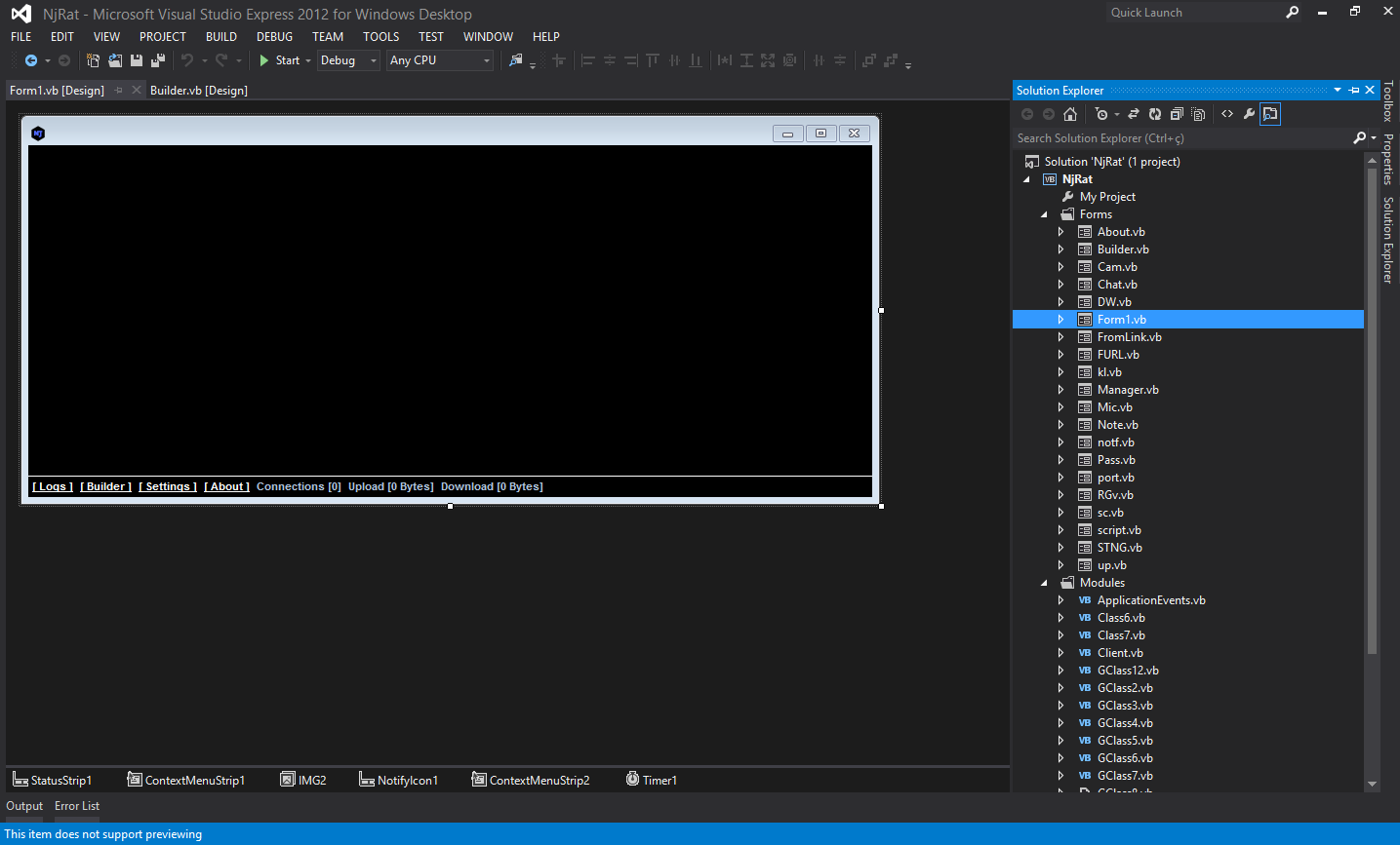 SRC NjRAT 0.7D MasterCode