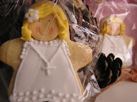 Galletas de comunión de niña