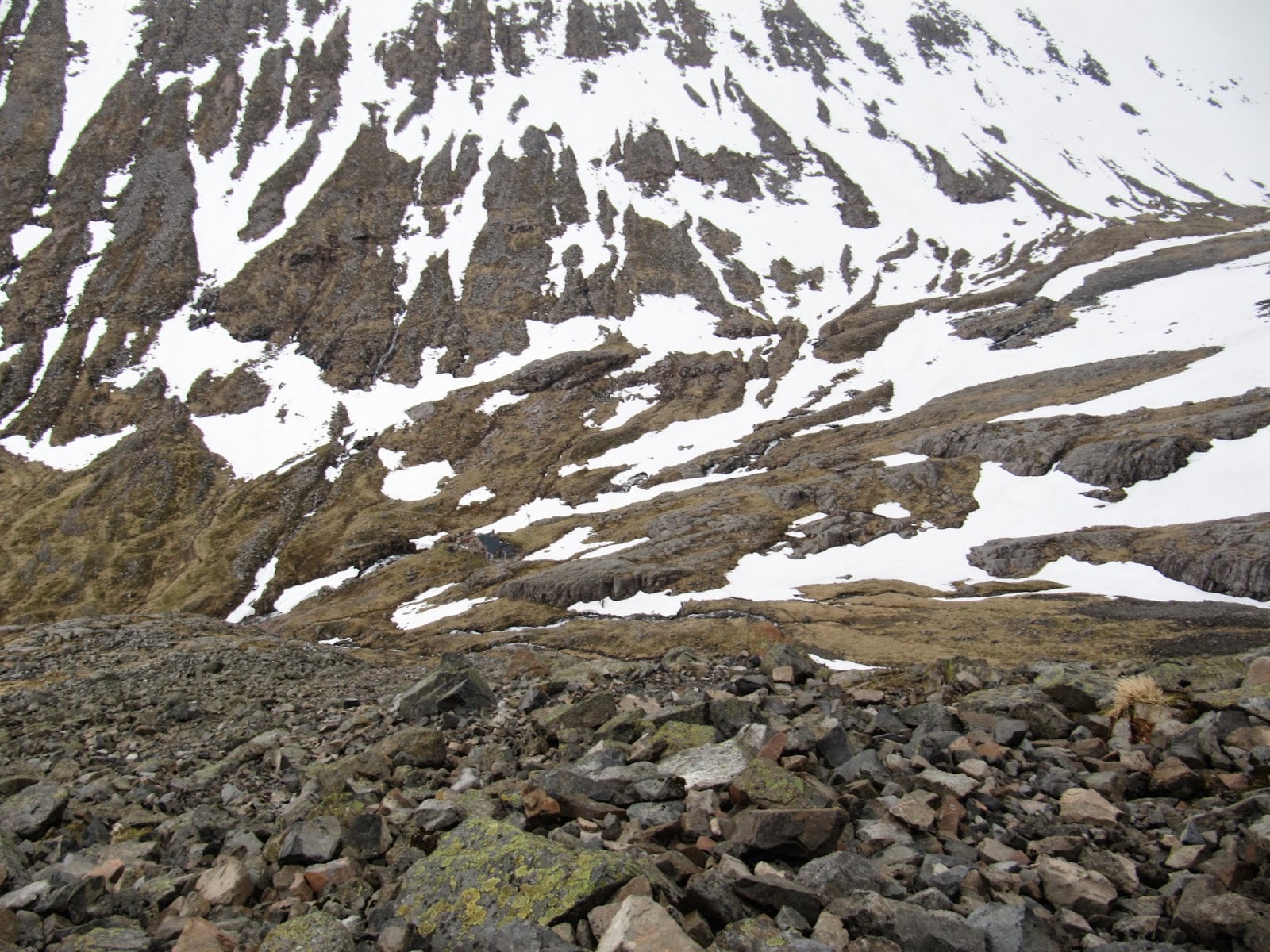 NOT QUITE TOUCHING THE VOID Scottish Winter Conditions ? Ledge Route, Ben Nevis (very little