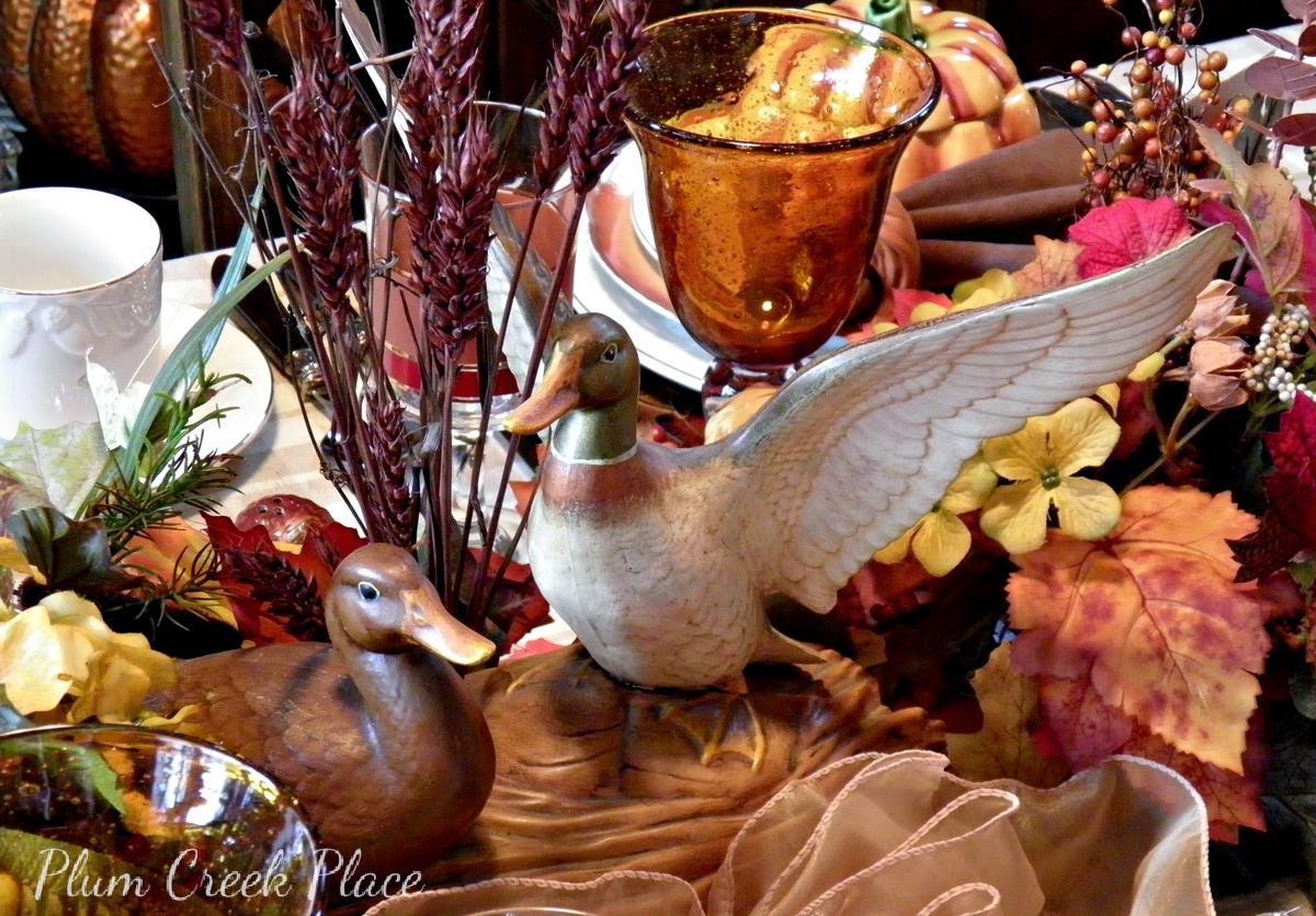 Plumcreek place - Duck, hunt, fall, Thanksgiving tablescape Plumcreek place - Duck, hunt, fall, Thanksgiving tablescape