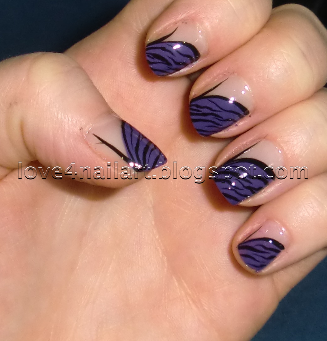 Zebra print nail art designs Zebra print nail art designs