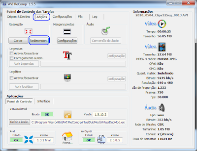 AVI Recomp - Redimensionar 1 AVI Recomp - Redimensionar 1