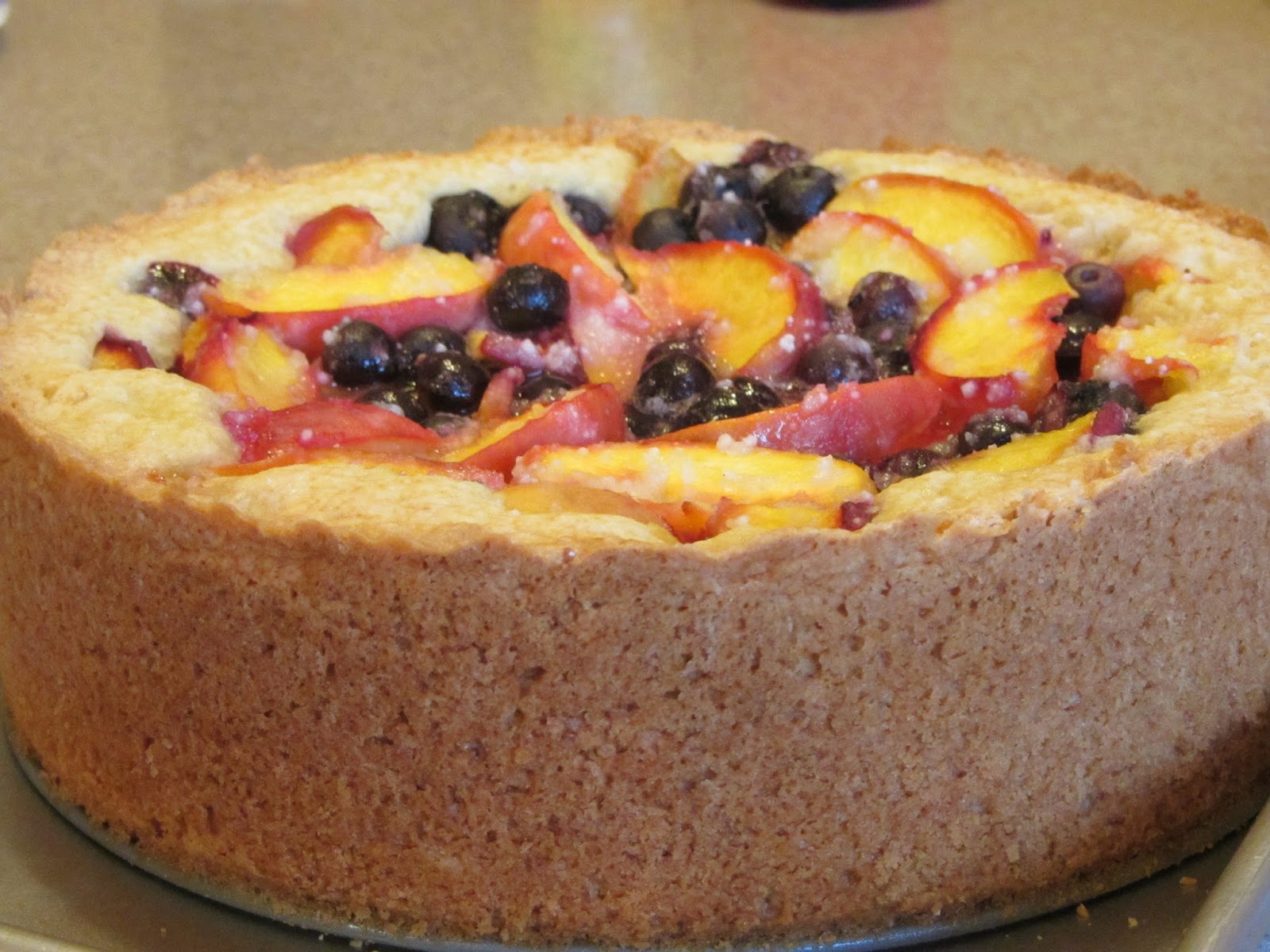 Been There Baked That Peach Blueberry Cake