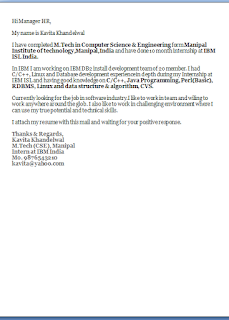 Entry Level Cover Letter
