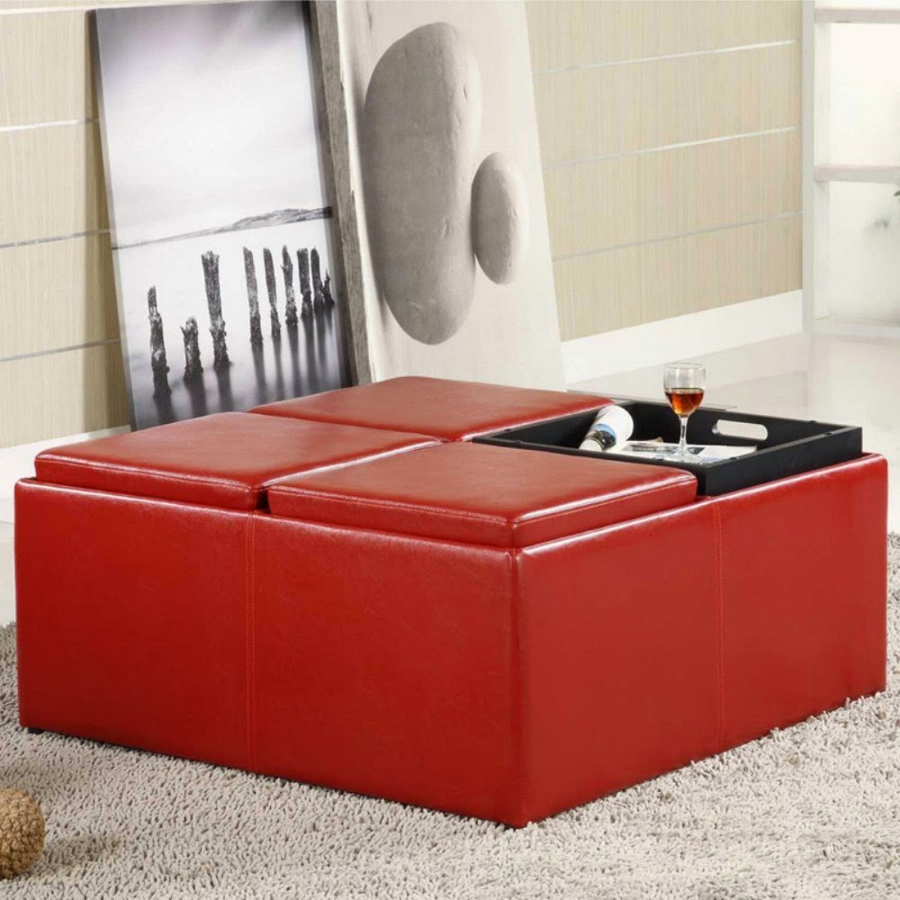 Perfect Home Decoration with Ottoman Coffee Table tray | Inspiration