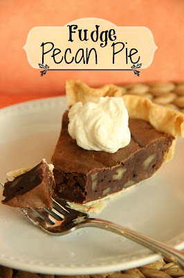 Fudge Pecan Pie from Diary of a Recipe Collector Fudge Pecan Pie from Diary of a Recipe Collector