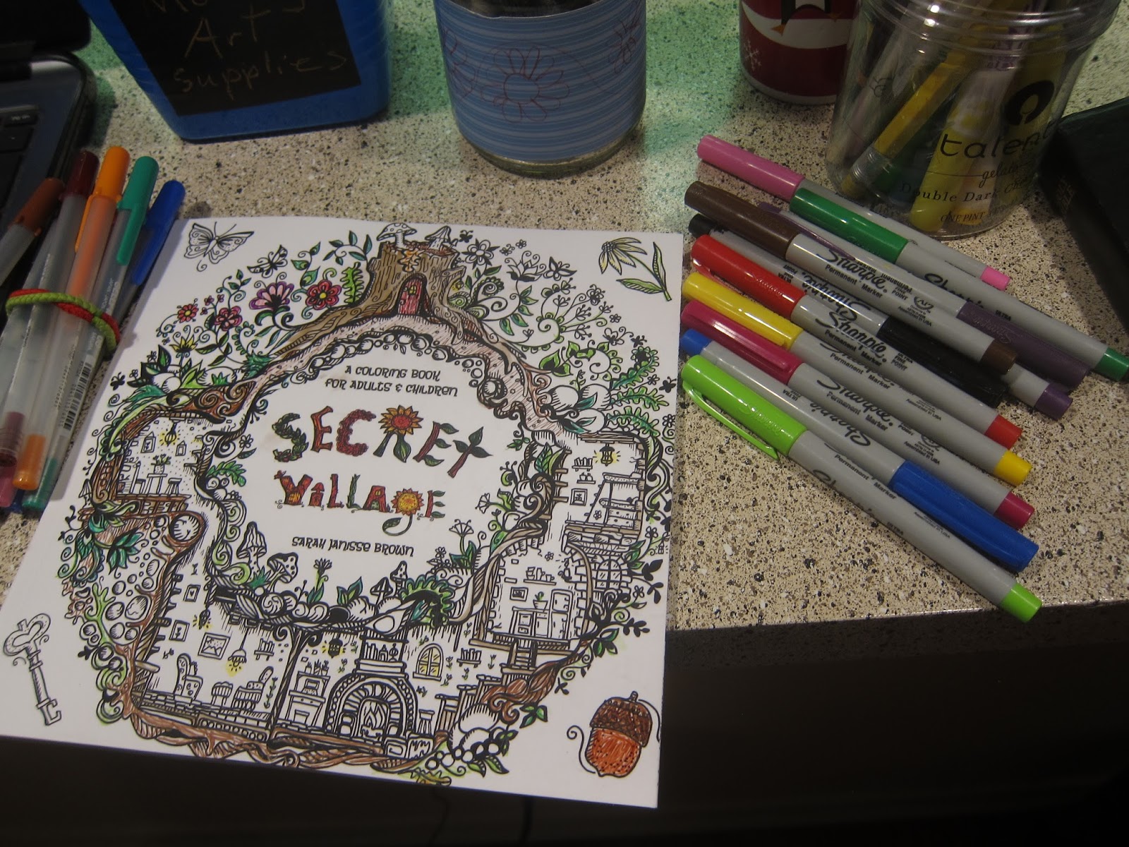 Adult Coloring Book Review And Each Medium Used